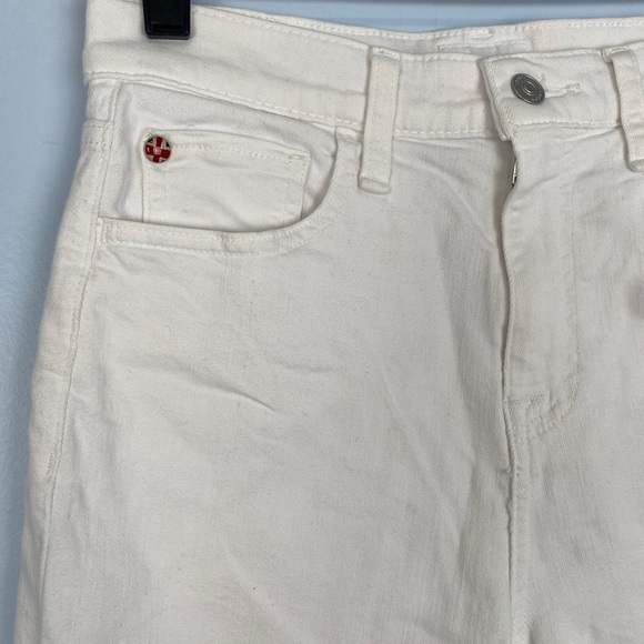 NWOT Hudson Noa High Rise Straight Fit Cropped Jeans White 25 Capsule Wardrobe - Picture 7 of 13